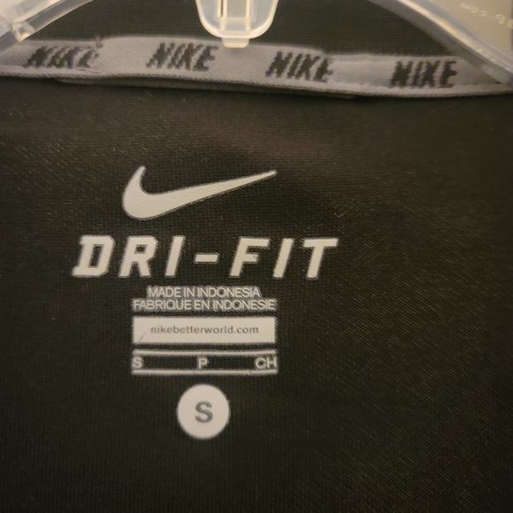 Nike Dri-Fit Track Jacket Men's S fits up to 44" chest EUC Unisex chest stripe - Picture 3 of 5